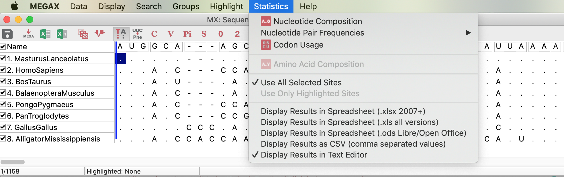 Alignment Statistics