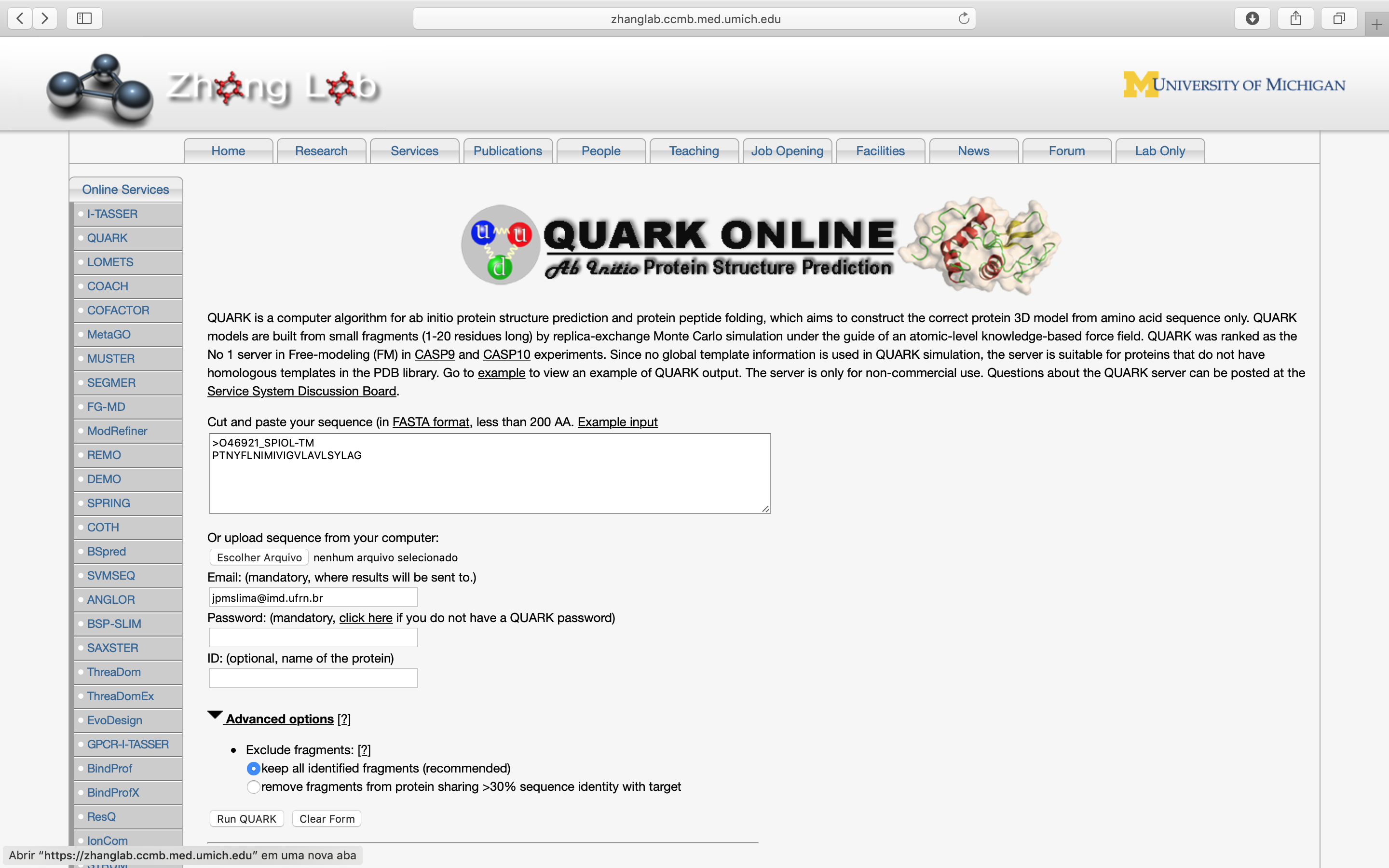Quark submission